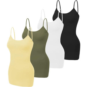 Women's Long Camisole Tank Top Basic Long Length Tank Top